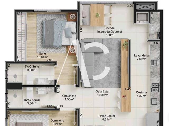 #2492 - Apartamento para Venda em Xanxerê - SC - 2